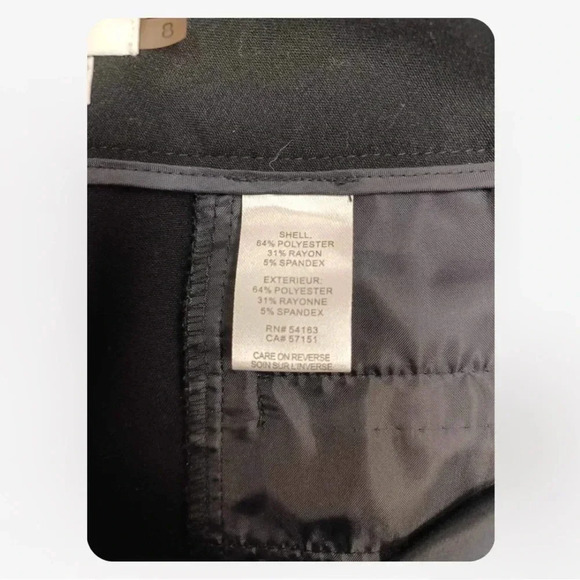 Calvin Klein Classic Fit Straight Leg Midnight Blue/ Black Dress Trousers Size 8 - Picture 9 of 11